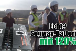 Segway-Batterien mit 120% Kapazität bringen bis zu 50 km Reichweite