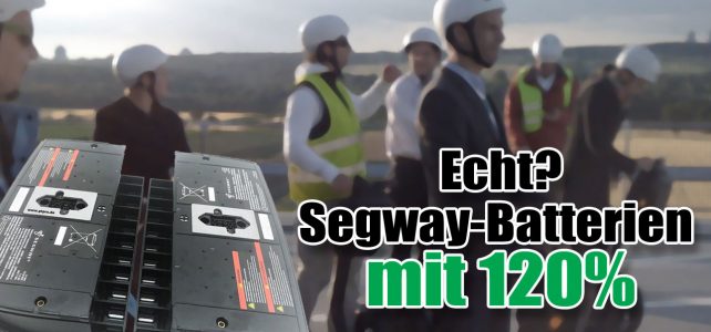 Segway-Batterien mit 120% Kapazität bringen bis zu 50 km Reichweite